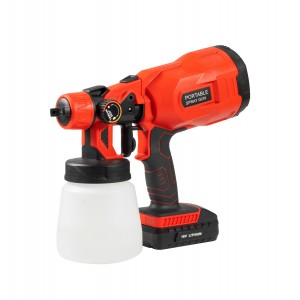 Paint Sprayer Gun, Na-upgrade na 800ML Cordless Electric Spray Gun, Adjustable, Madaling I-spray, Angkop para sa Furniture, Ceilings, Bakod, Wall, Crafts-SG3338