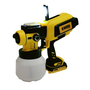 20V New Cordless HVLP Spray Gun Paint Sprayer with LED for Furniture, Cabinets, Fences, Decks, Walls, DIY Projects