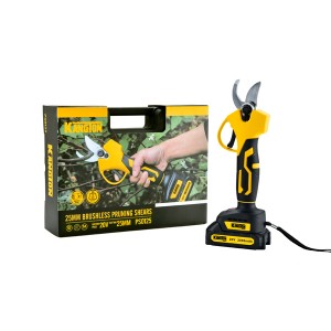 25mm Cordless Brushless Electric Pruning Shears Battery Powered Cordless Pruners for Brunches and Garden