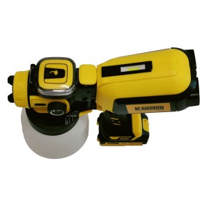 20V New Cordless HVLP Spray Gun Paint Sprayer with LED for Furniture, Cabinets, Fences, Decks, Walls, DIY Projects